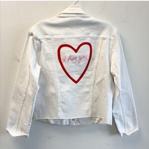 L'AGENCE Janelle “ I love you “Jean jacket